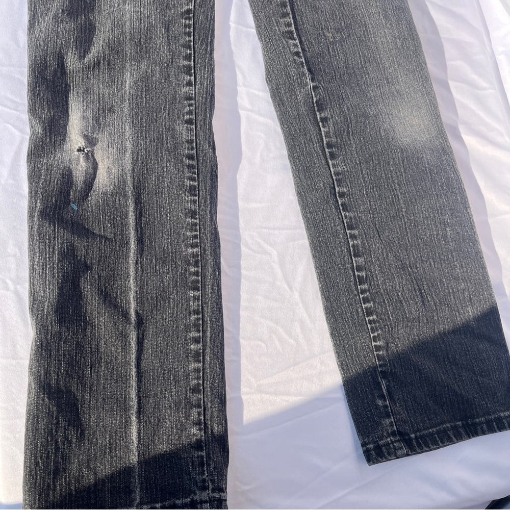 Lee Women's Straight Leg Jeans - Dark Gray - Picture 7 of 8